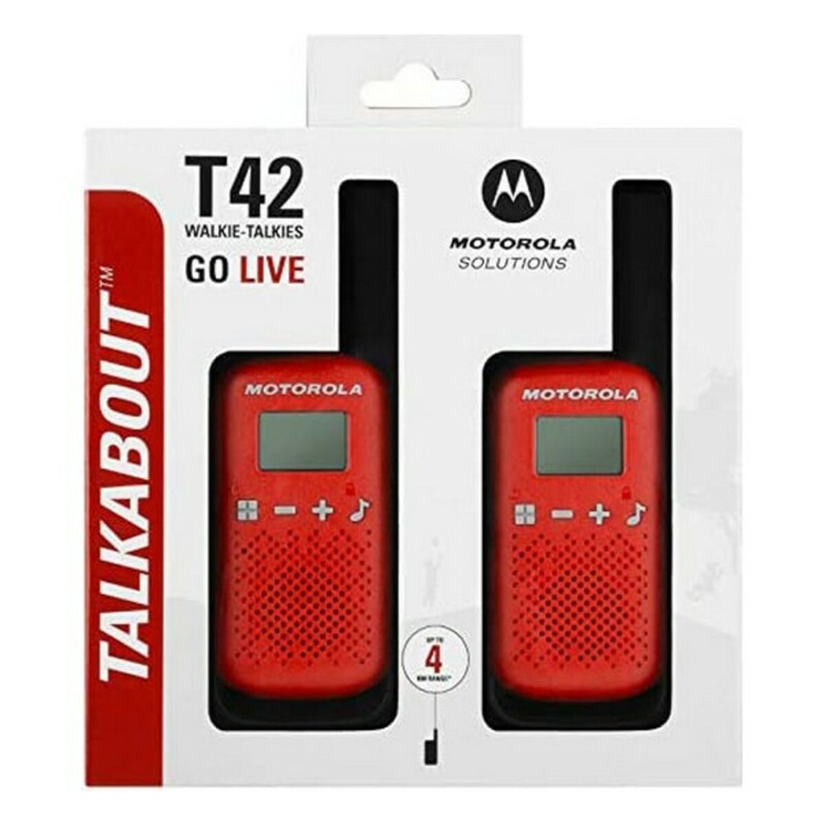 Voki-Toki Motorola T42 RED 1,3" LCD 4 km